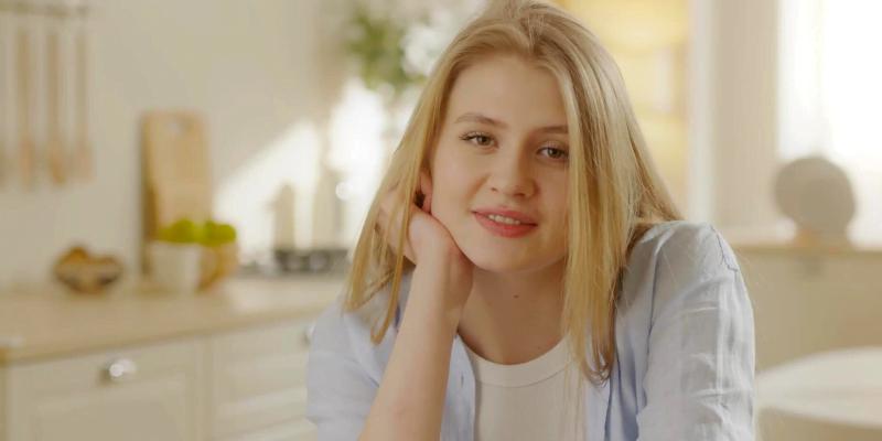 Woman tapping into self-empowerment.